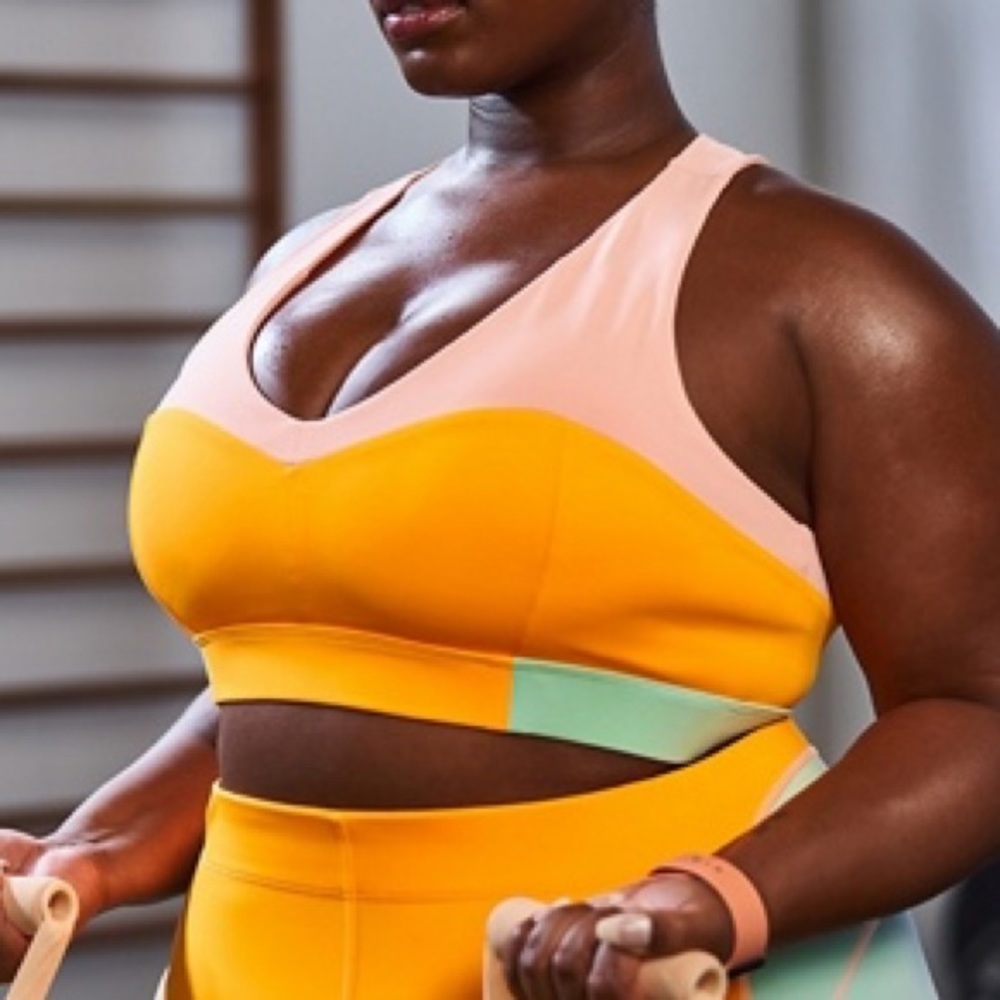 Fabletics Plus Size On-The-Go Midi Medium Impact Sports Bra 2X